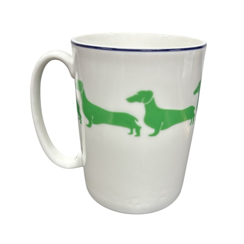 Kate Spade Wickford Dachshund Tidbit Dessert Plate 5.75" Lenox Mug 4" EUC Set - Picture 7 of 11